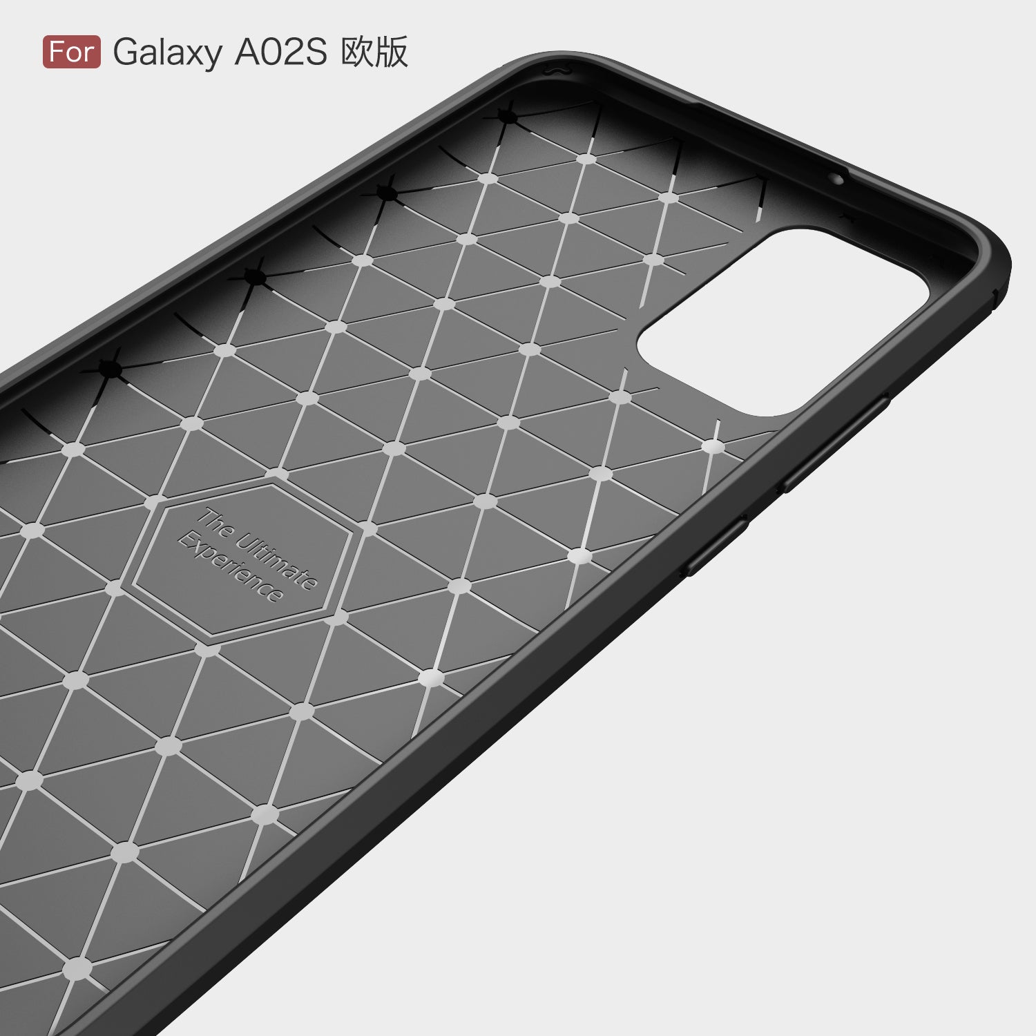 Samsung A02S Carbon Fibre TPU Case Slim Shockproof Cover Navy