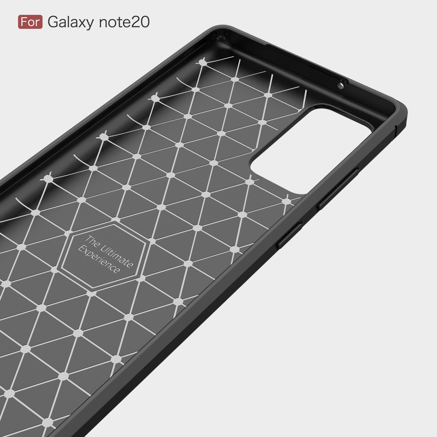 Samsung Note20 Carbon Fibre TPU Case Slim Shockproof Cover Red