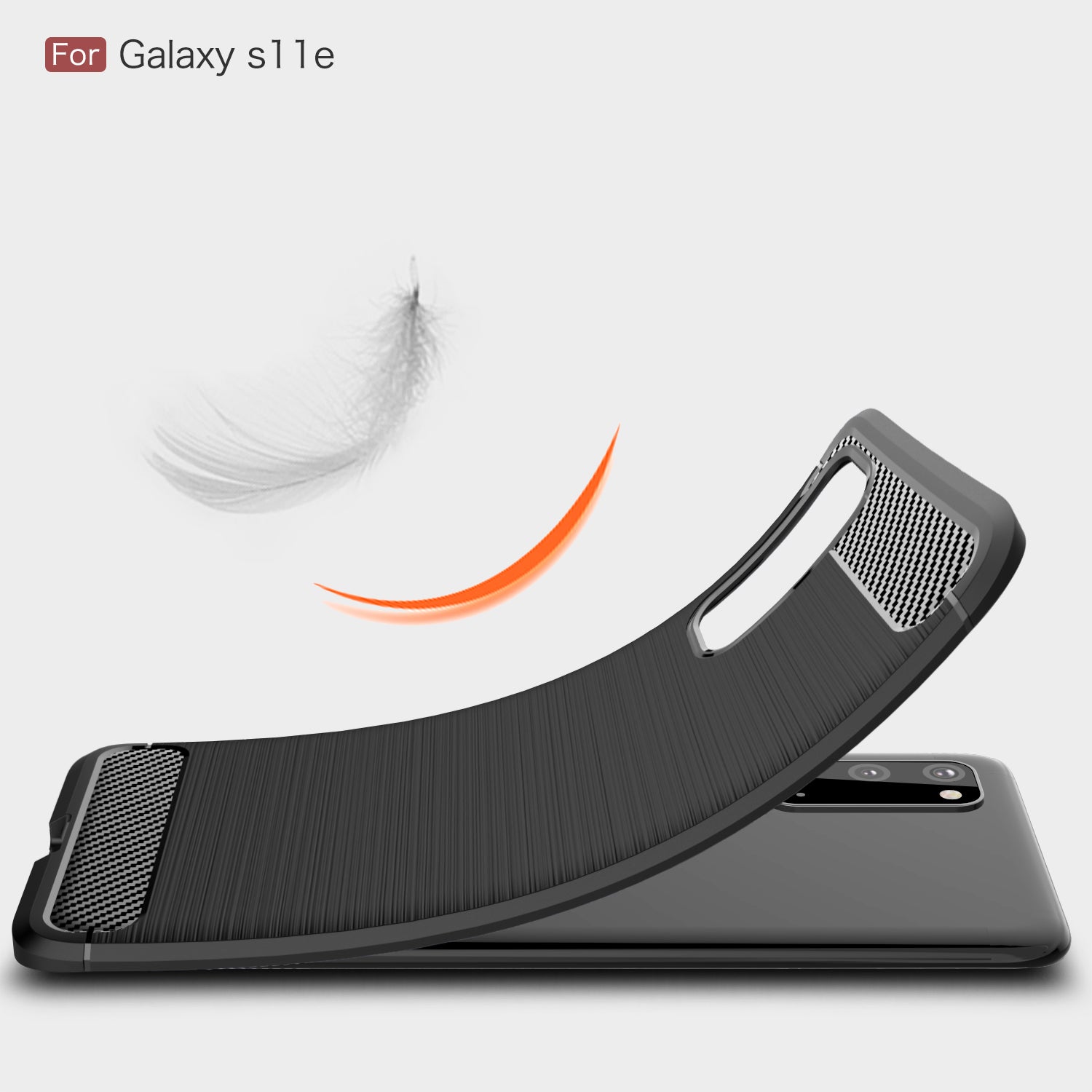 Samsung S20{S11E} Carbon Fibre TPU Case Slim Shockproof Cover Navy
