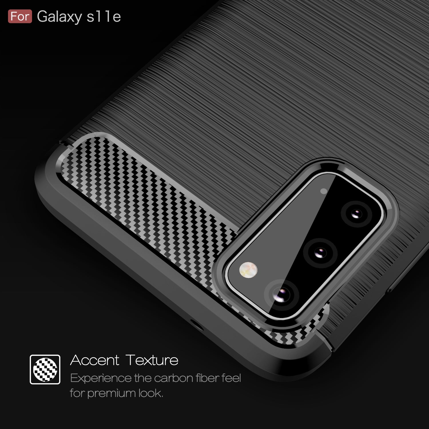 Samsung S20{S11E} Carbon Fibre TPU Case Slim Shockproof Cover Navy
