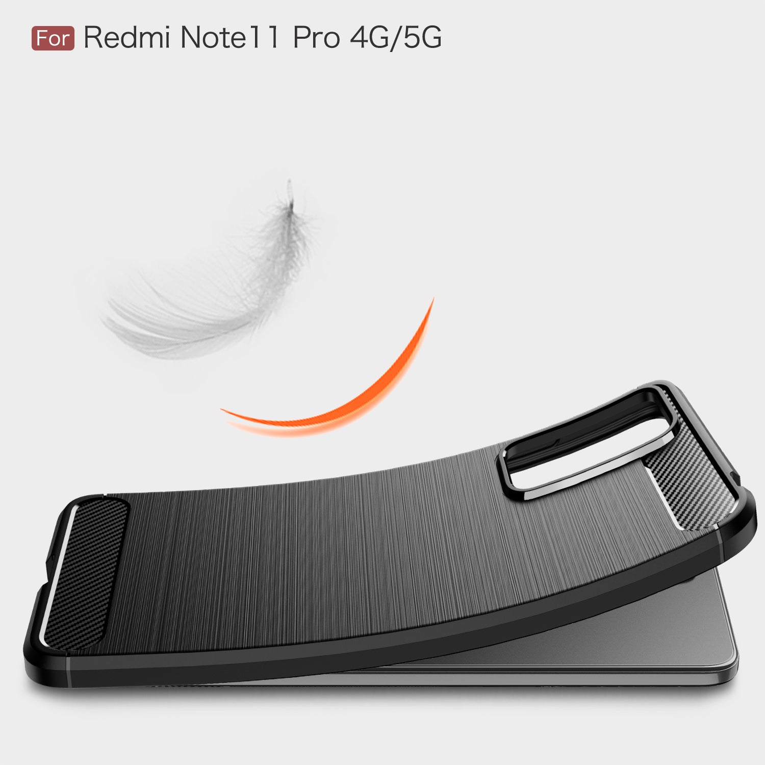Xiaomi Redmi Note 11 Pro Carbon Fibre TPU Case Slim Shockproof Cover Navy