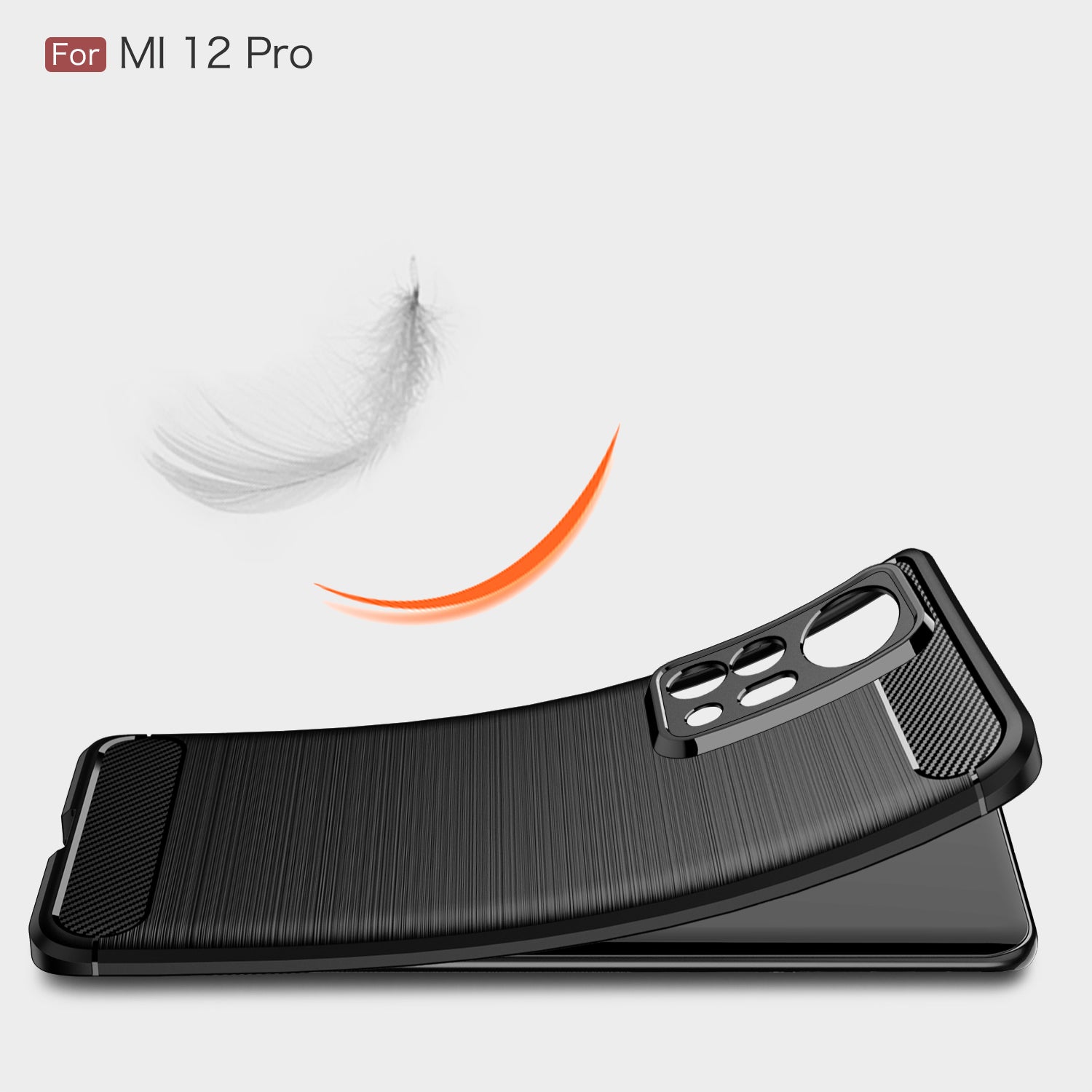 Xiaomi 12Pro Carbon Fibre TPU Case Slim Shockproof Cover Navy