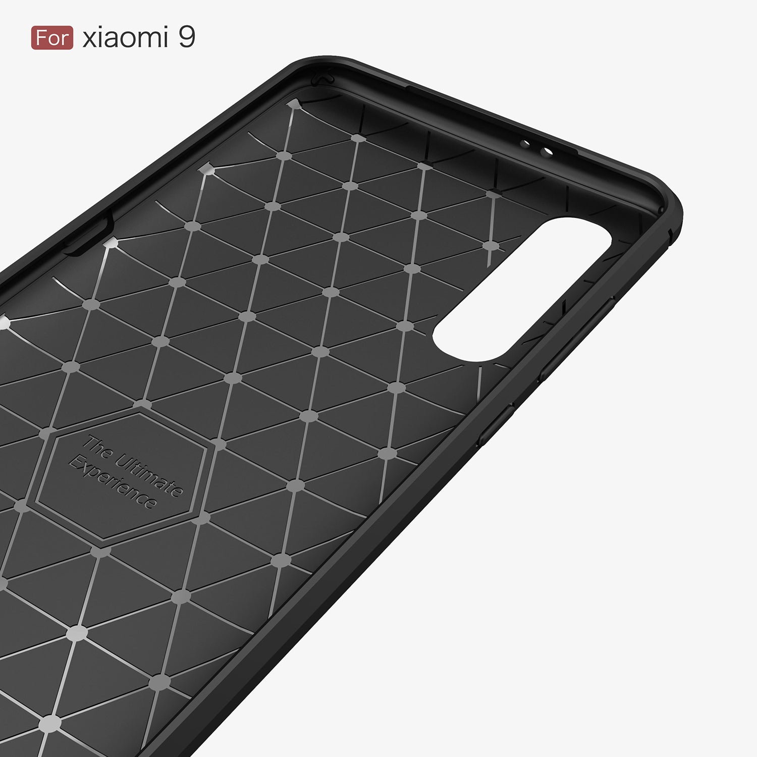 Xiaomi Mi 9 Carbon Fibre TPU Case Slim Shockproof Cover Black