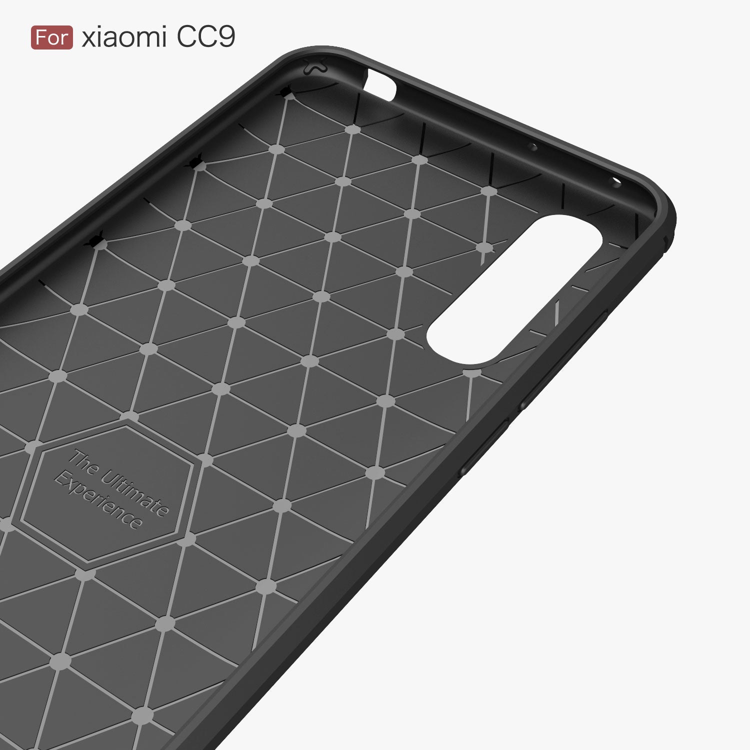 Xiaomi Mi 9Lite/A3Lite/CC9 Carbon Fibre TPU Case Slim Shockproof Cover Red
