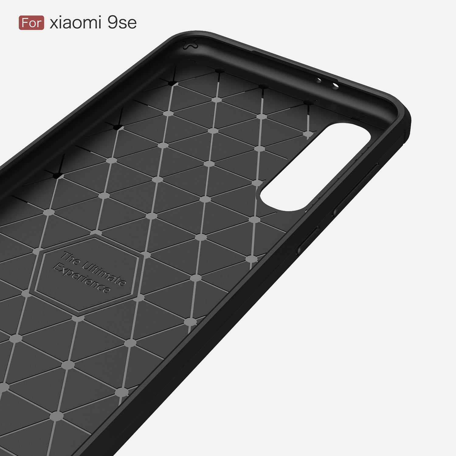 Xiaomi Mi 9 SE Carbon Fibre TPU Case Slim Shockproof Cover Red