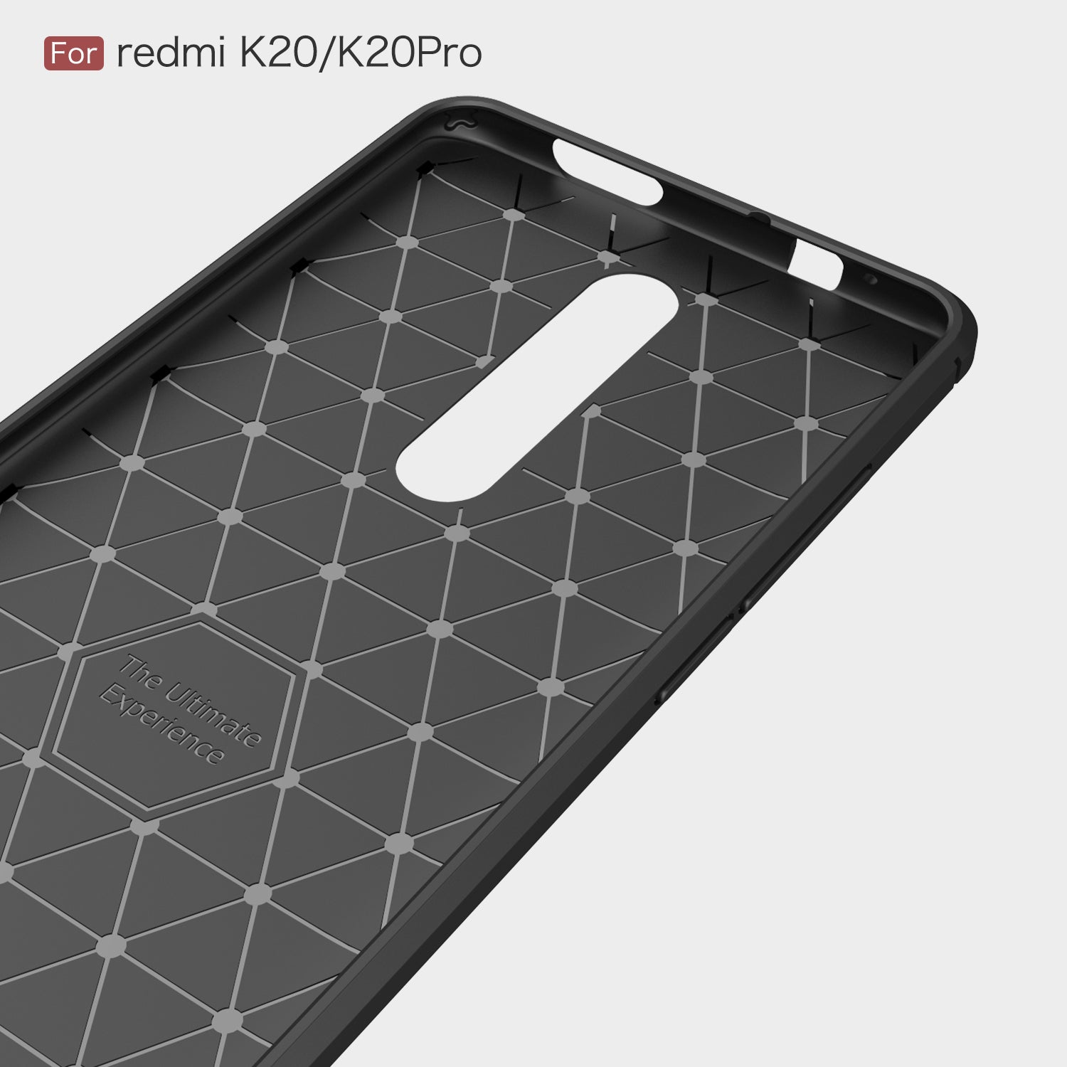 Xiaomi Mi 9TPro/9T/K20 Carbon Fibre TPU Case Slim Shockproof Cover Red