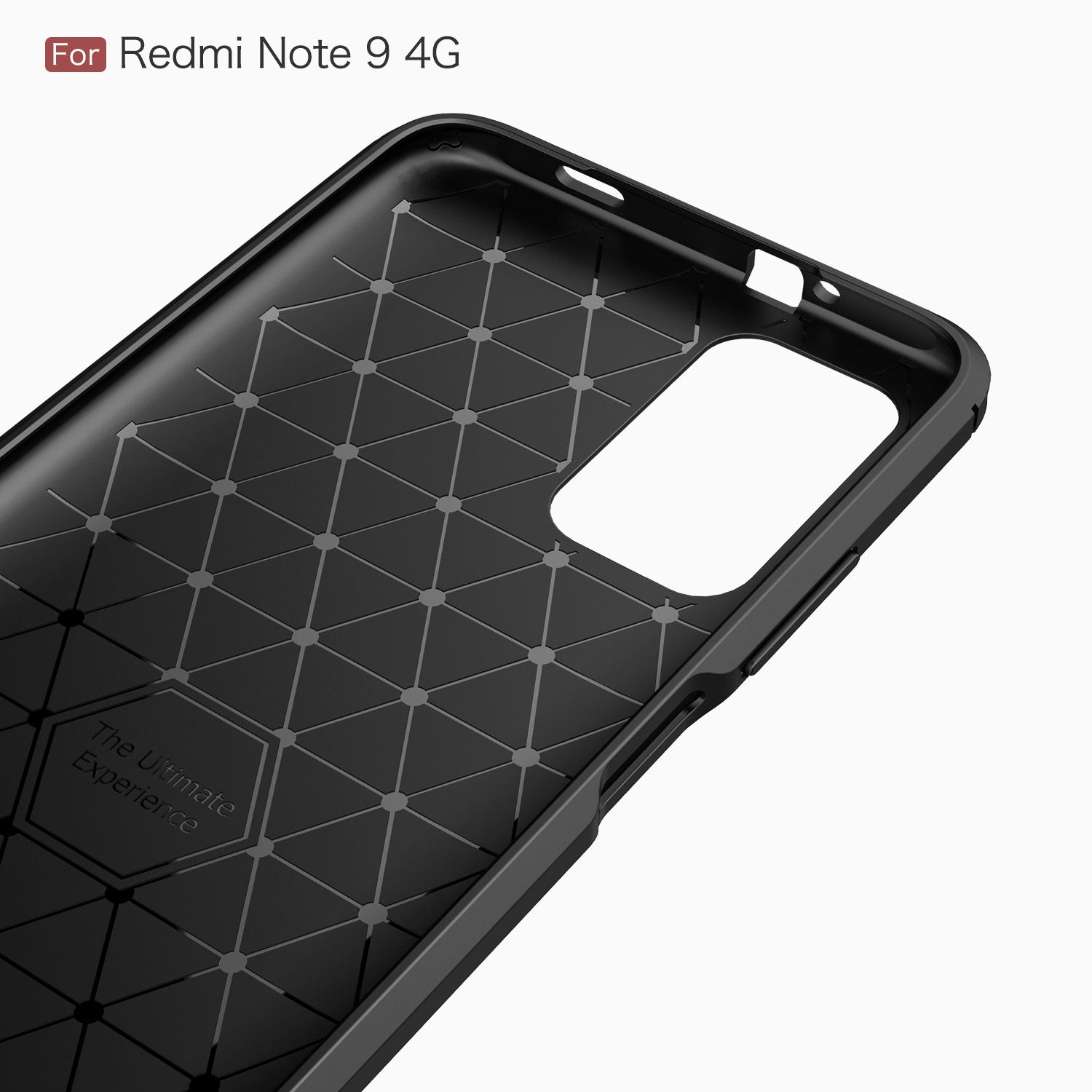 Xiaomi Redmi-9T/Poco-M3 Carbon Fibre TPU Case Slim Shockproof Cover Navy