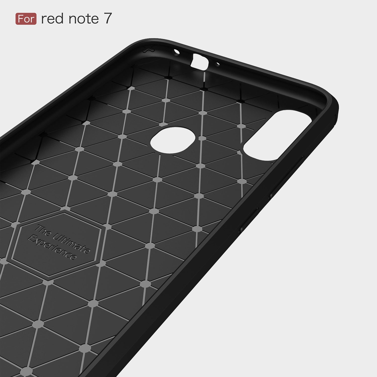 Xiaomi Redmi Note 7 Carbon Fibre TPU Case Slim Shockproof Cover Navy