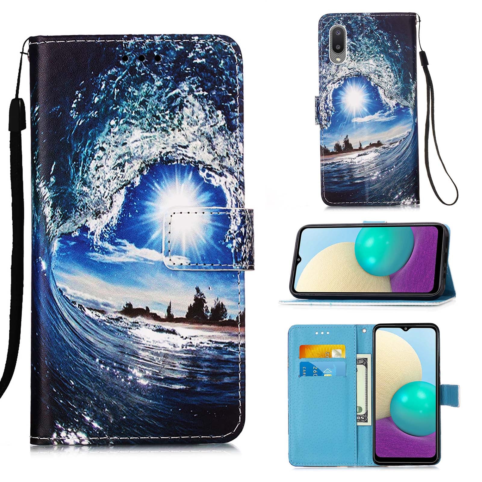 Samsung A02 Case Designer PU (SeaWave)
