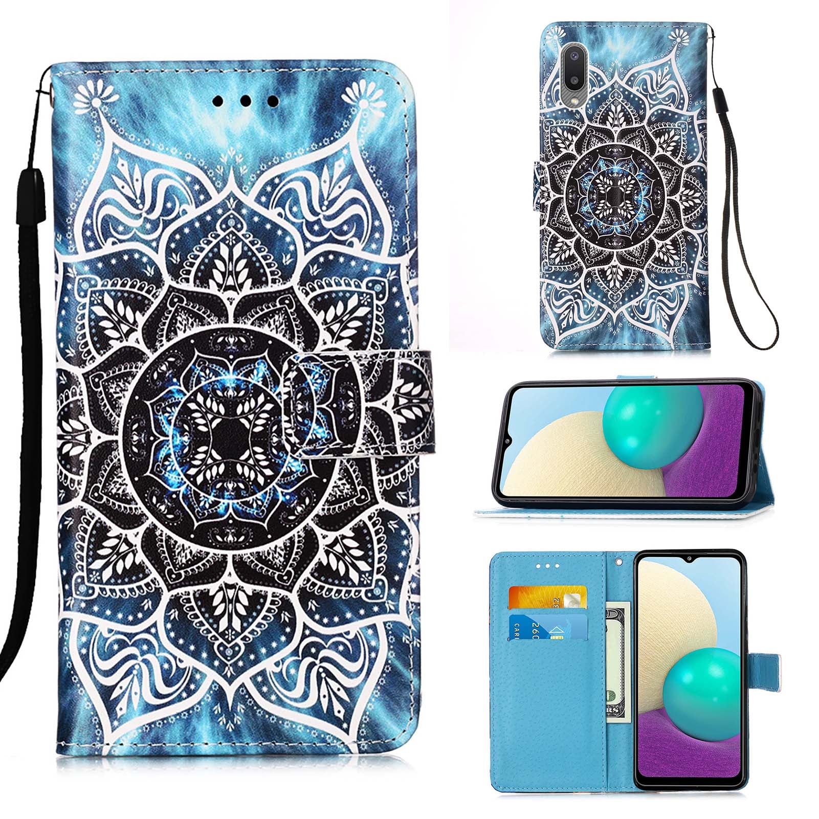 Samsung A02 Case Designer PU (Mandala)