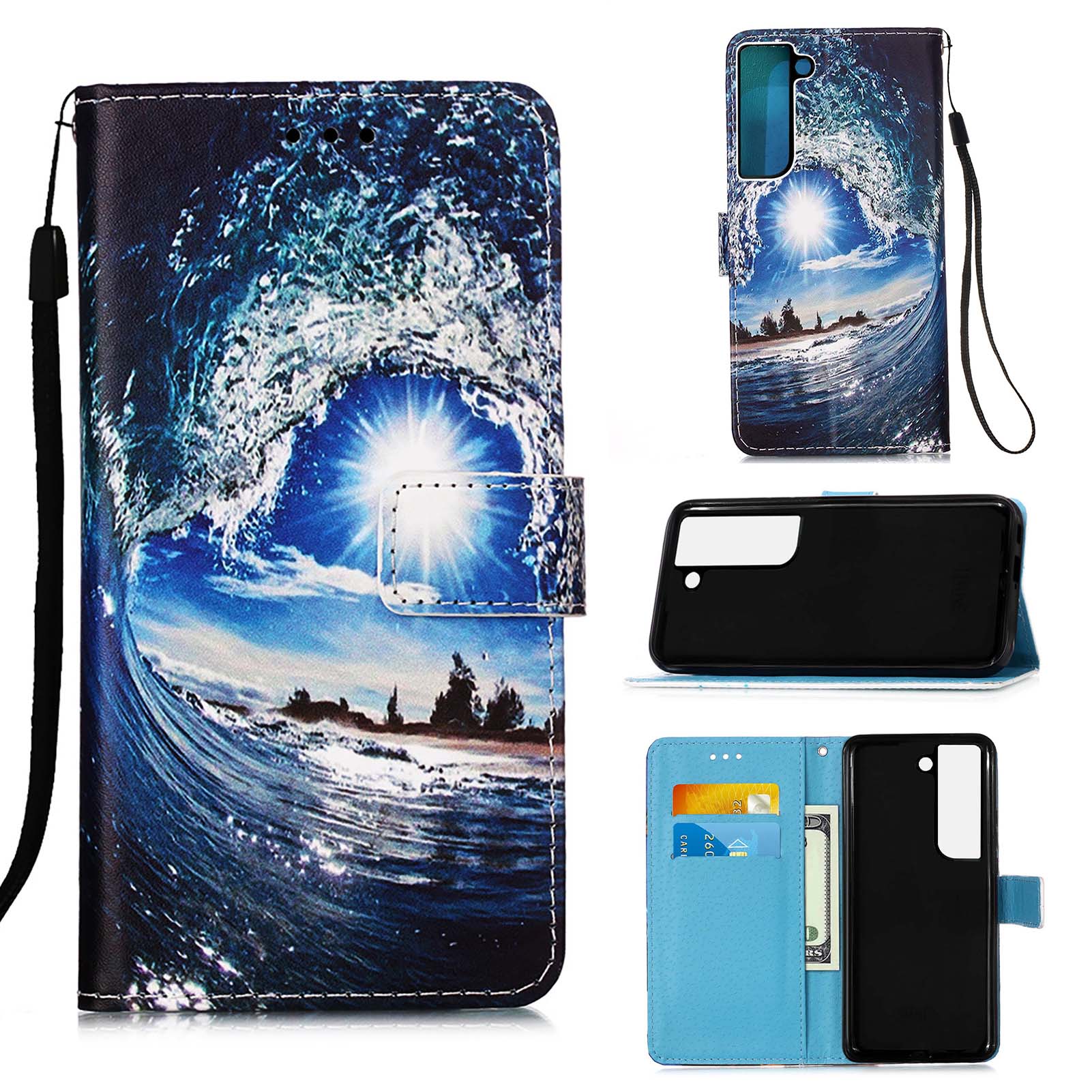 Samsung Galaxy S22 Ultra Case Designer PU (SeaWave)