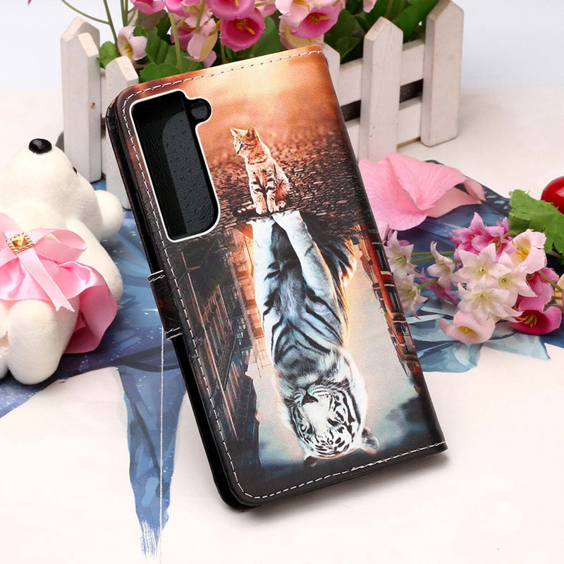 Samsung Galaxy S22 Case Designer PU (Cat&Tiger)