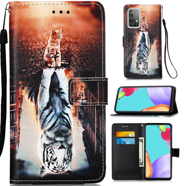Samsung A52s 5G Case Designer PU (Cat&Tiger)