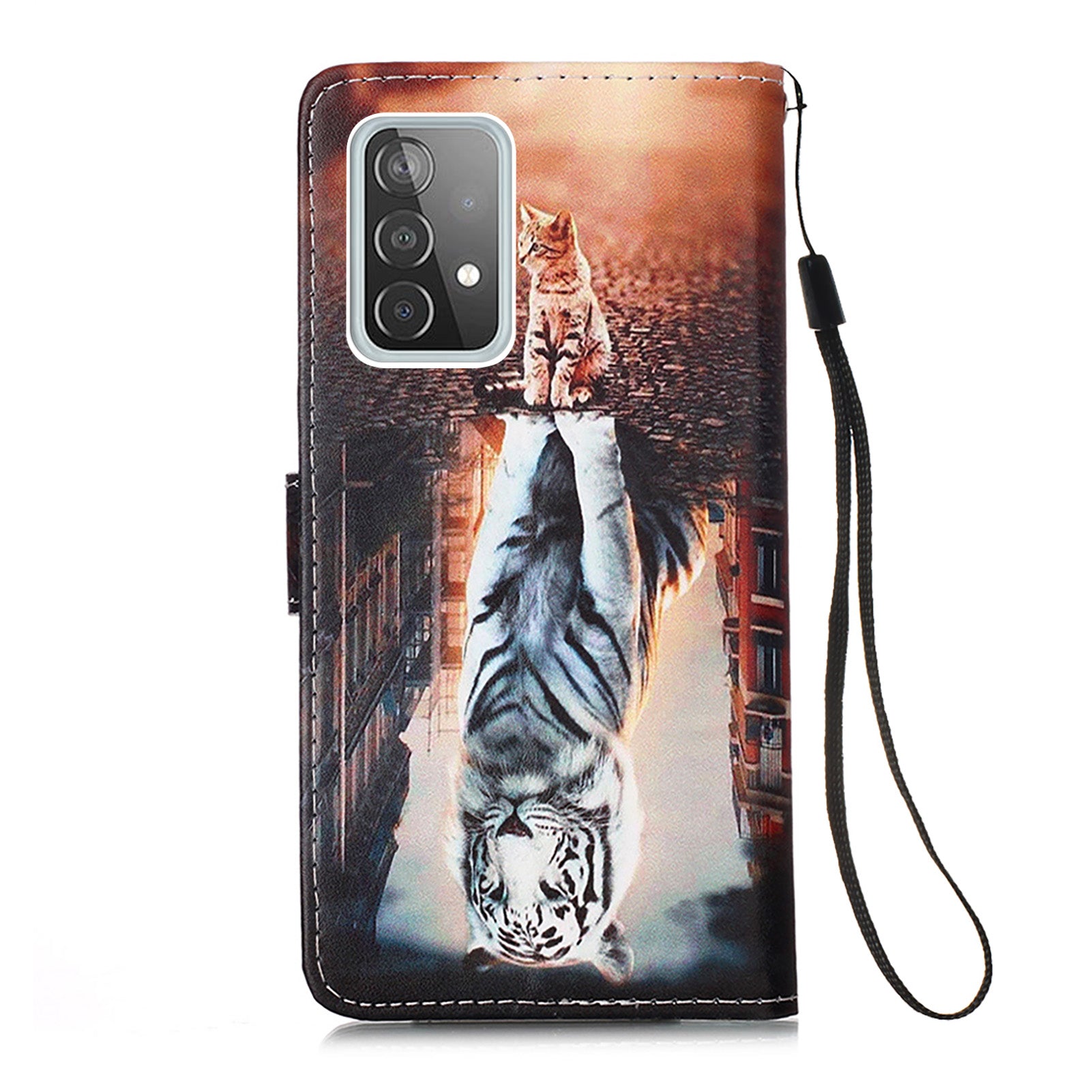 Samsung A52s 5G Case Designer PU (Cat&Tiger)