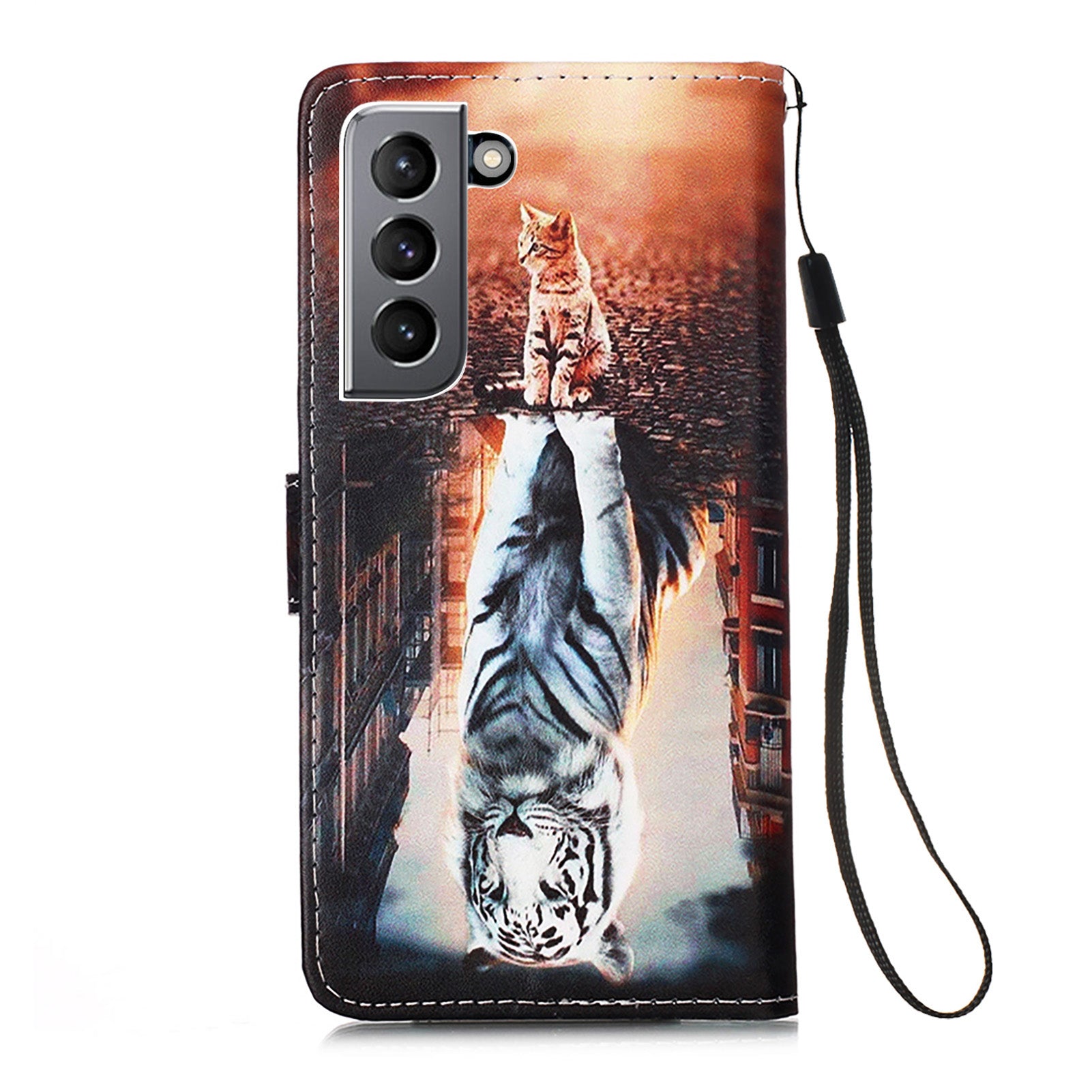 Samsung S21 Case Designer PU (Cat&Tiger)
