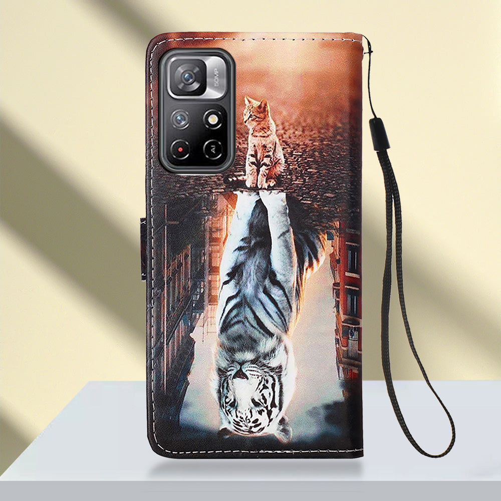 Xiaomi Poco M4 Pro 5G Case Designer PU (Cat&Tiger)