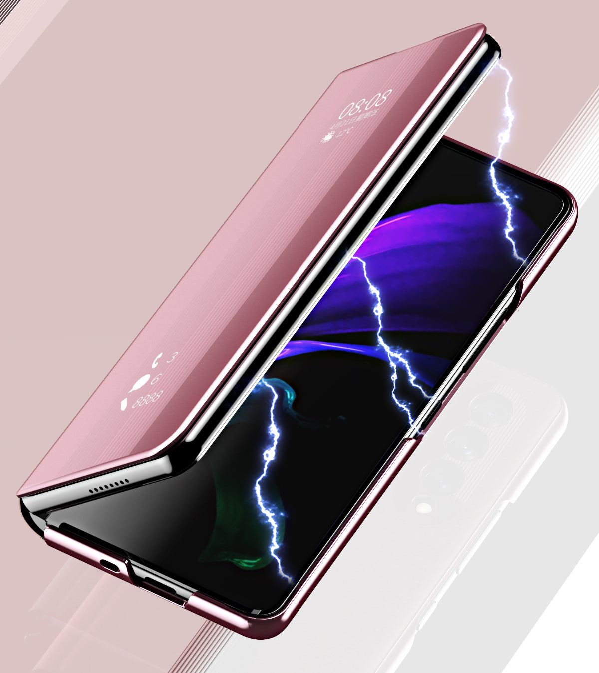 Samsung Galaxy Z Fold3 5G Mirror Folio Case (Black)