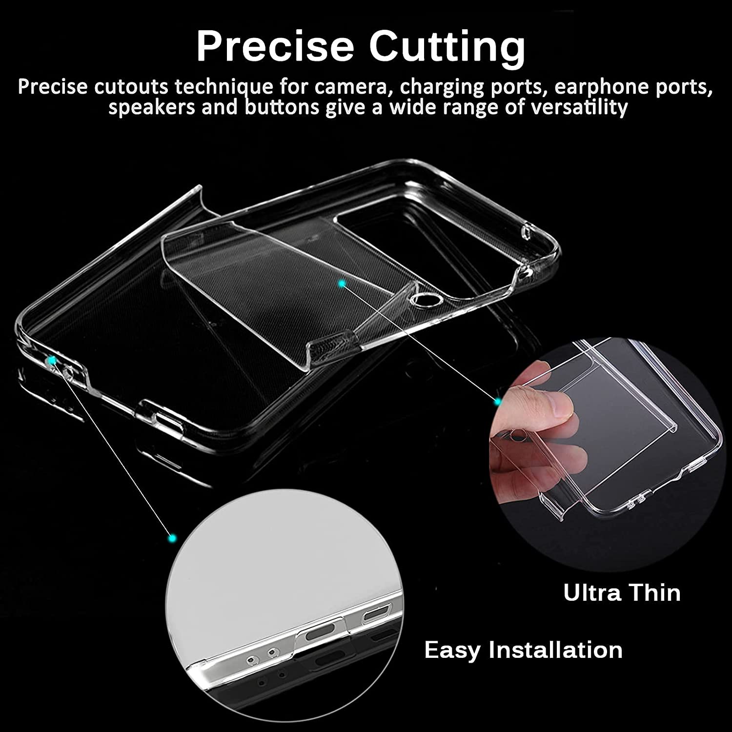 Samsung Galaxy Z Flip3 5G Clear Hard Case