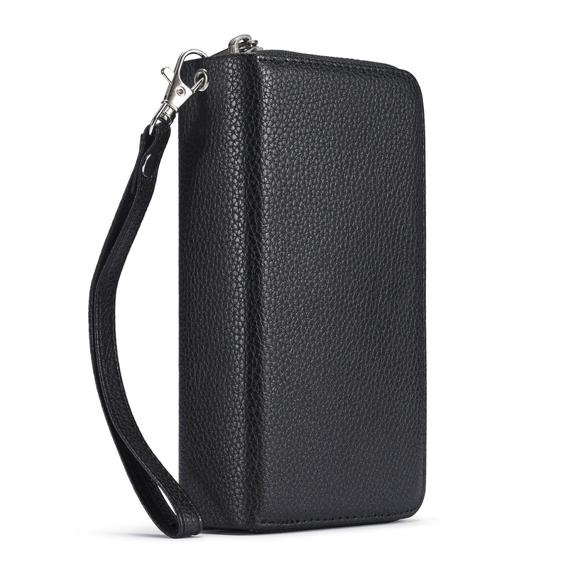 iPhone 13 Case Zipper Wallet (Black)