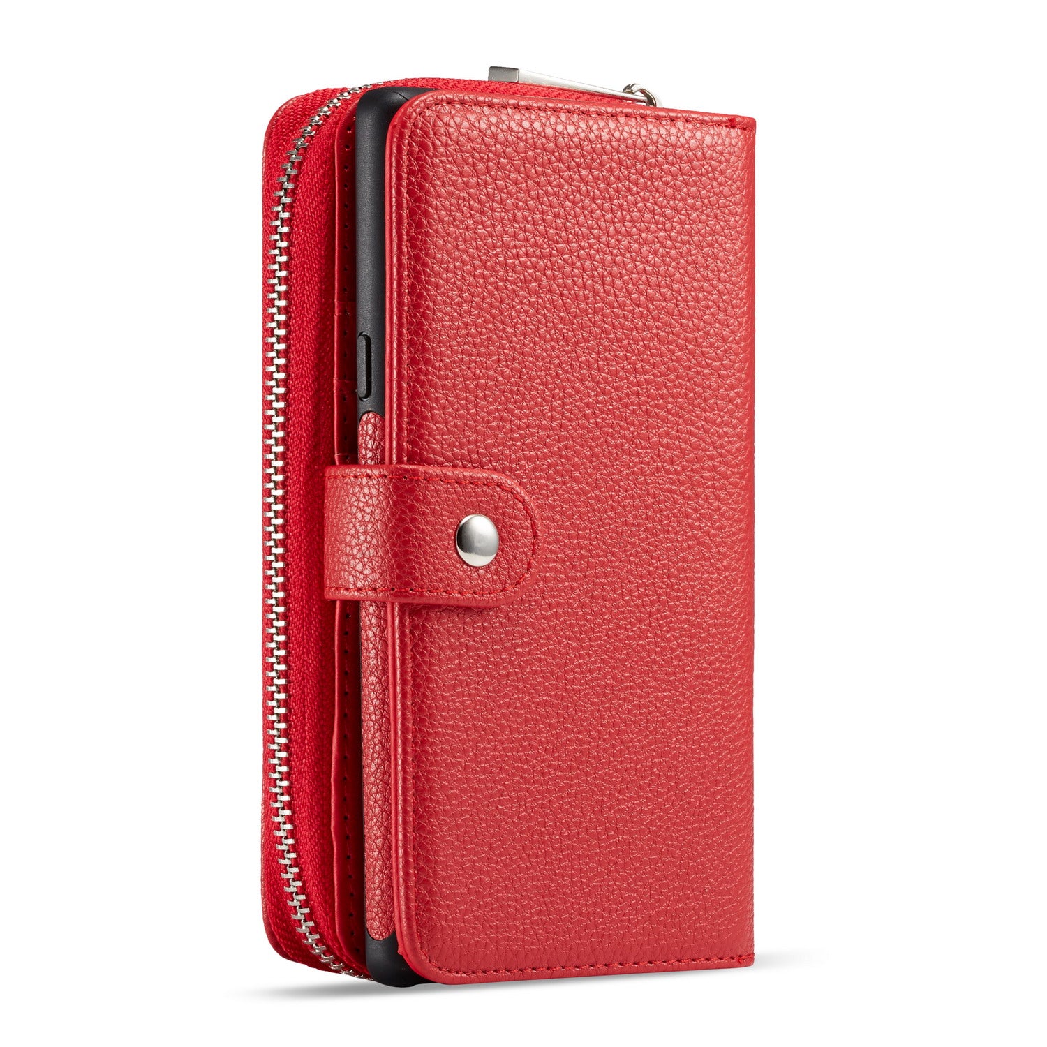 Samsung Note 9 Case Zipper Wallet (Red)