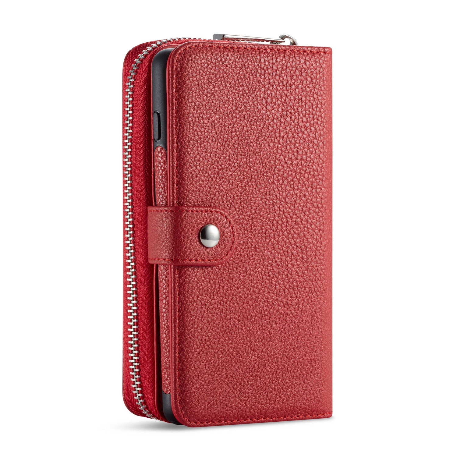 Samsung S20 Case Zipper Wallet (Red)