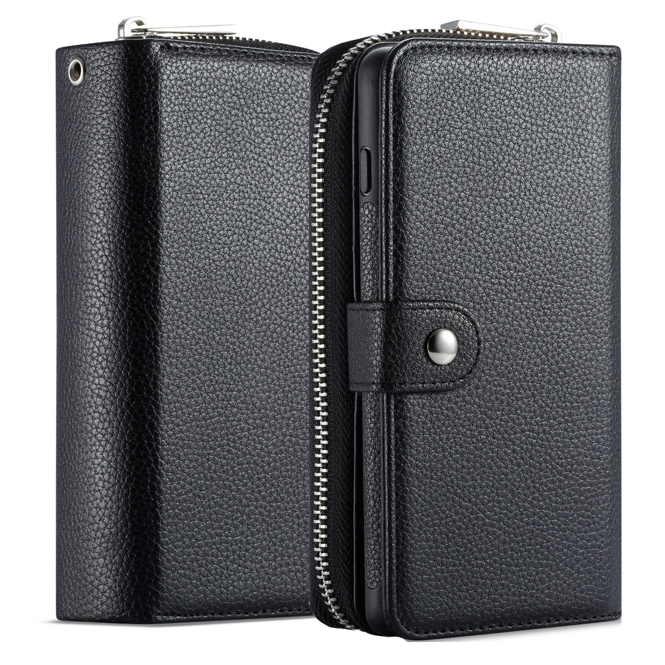 Samsung Note 20 Case Zipper Wallet (Black)