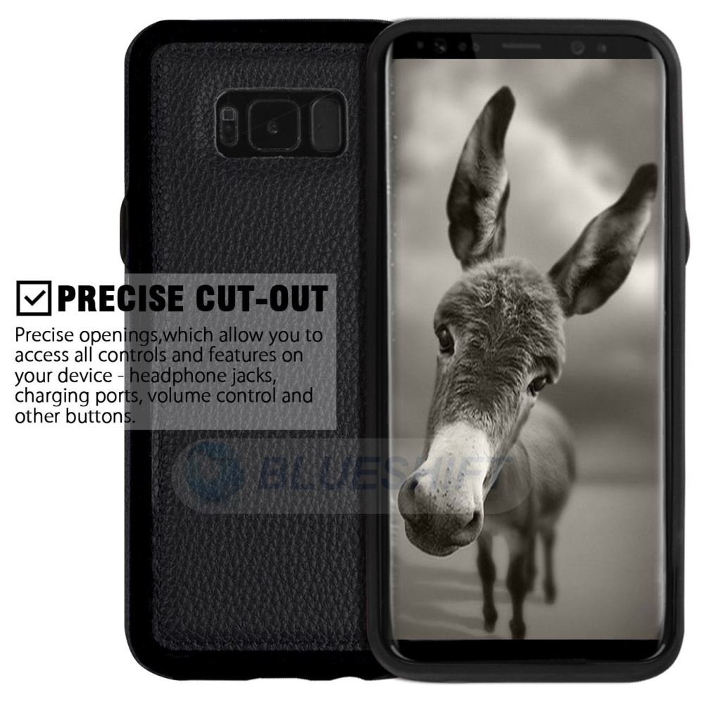 Samsung S8 Plus Case Zipper Wallet (Black)