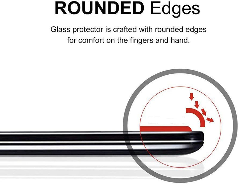 Samsung Galaxy A03 Premium Glass Screen Protector Full Cover (Black)