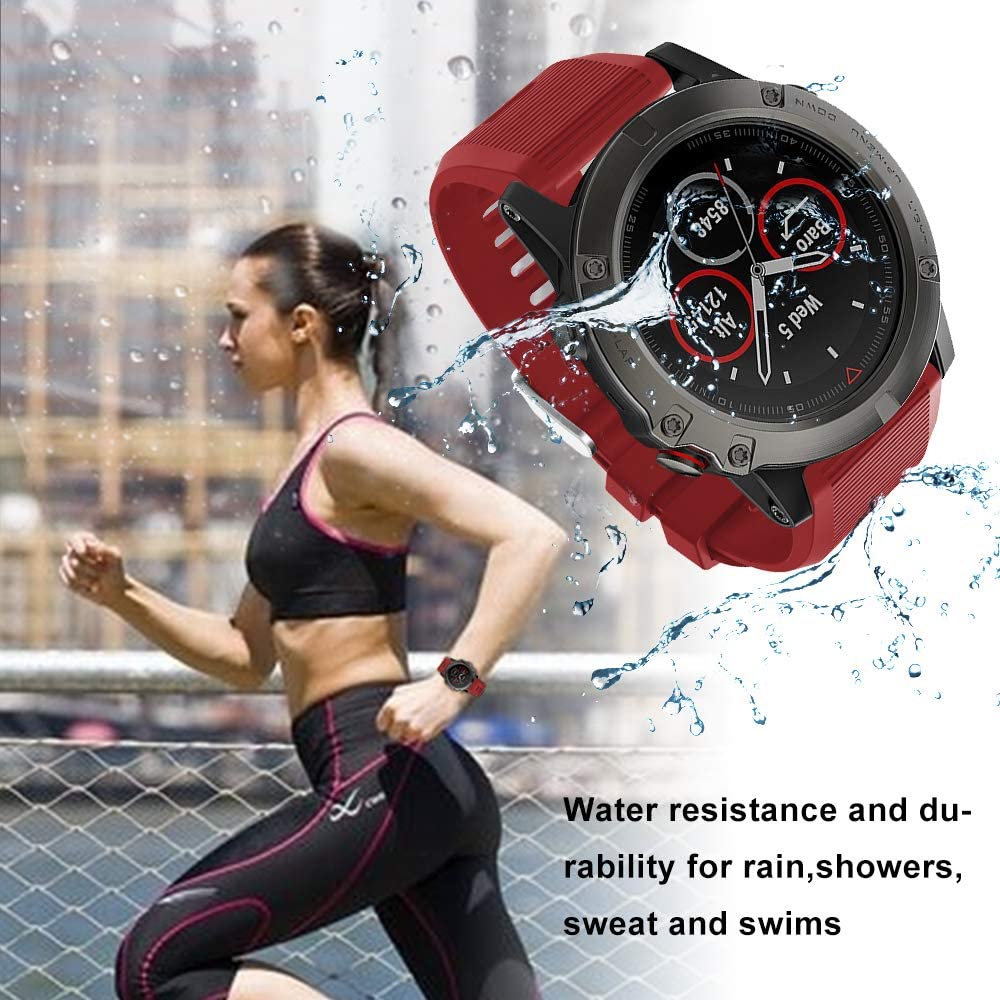 Garmin fenix 7X Silicone Strap (Red)