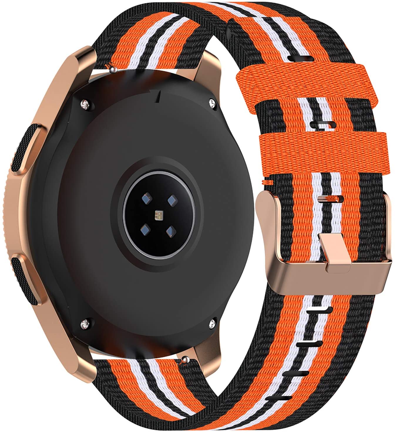 Garmin Venu 2 Plus Nylon Strap (Black/Orange)