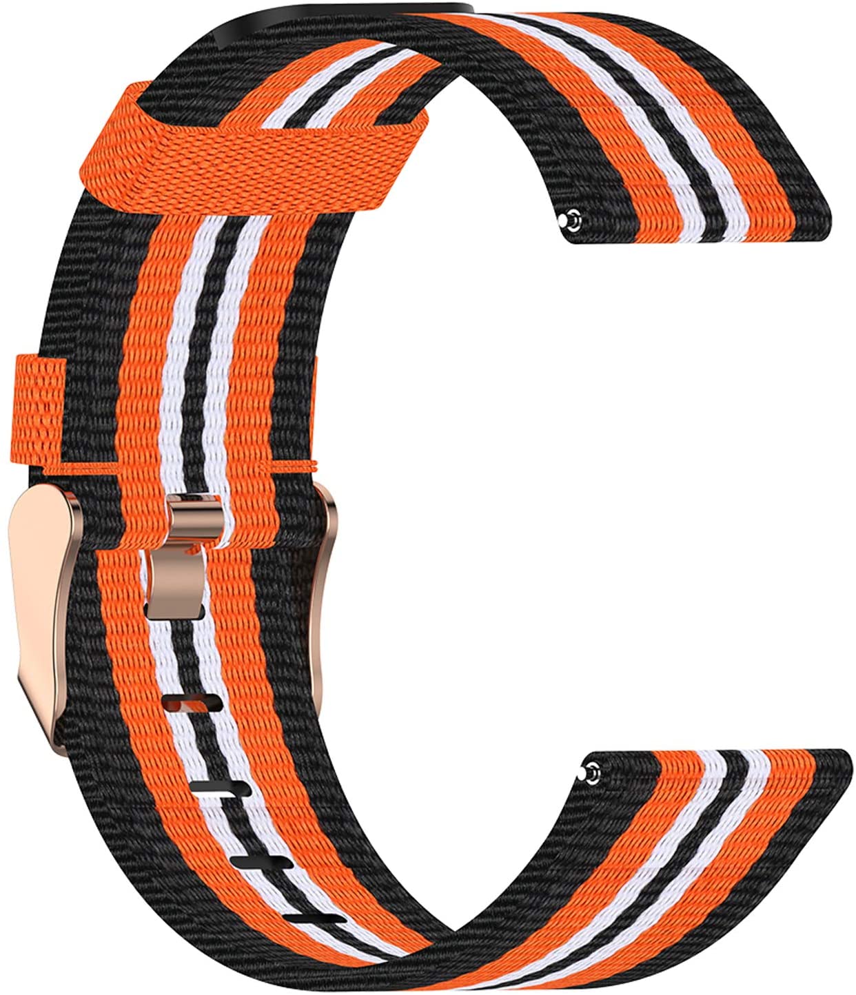 Garmin Venu 2 Plus Nylon Strap (Black/Orange)
