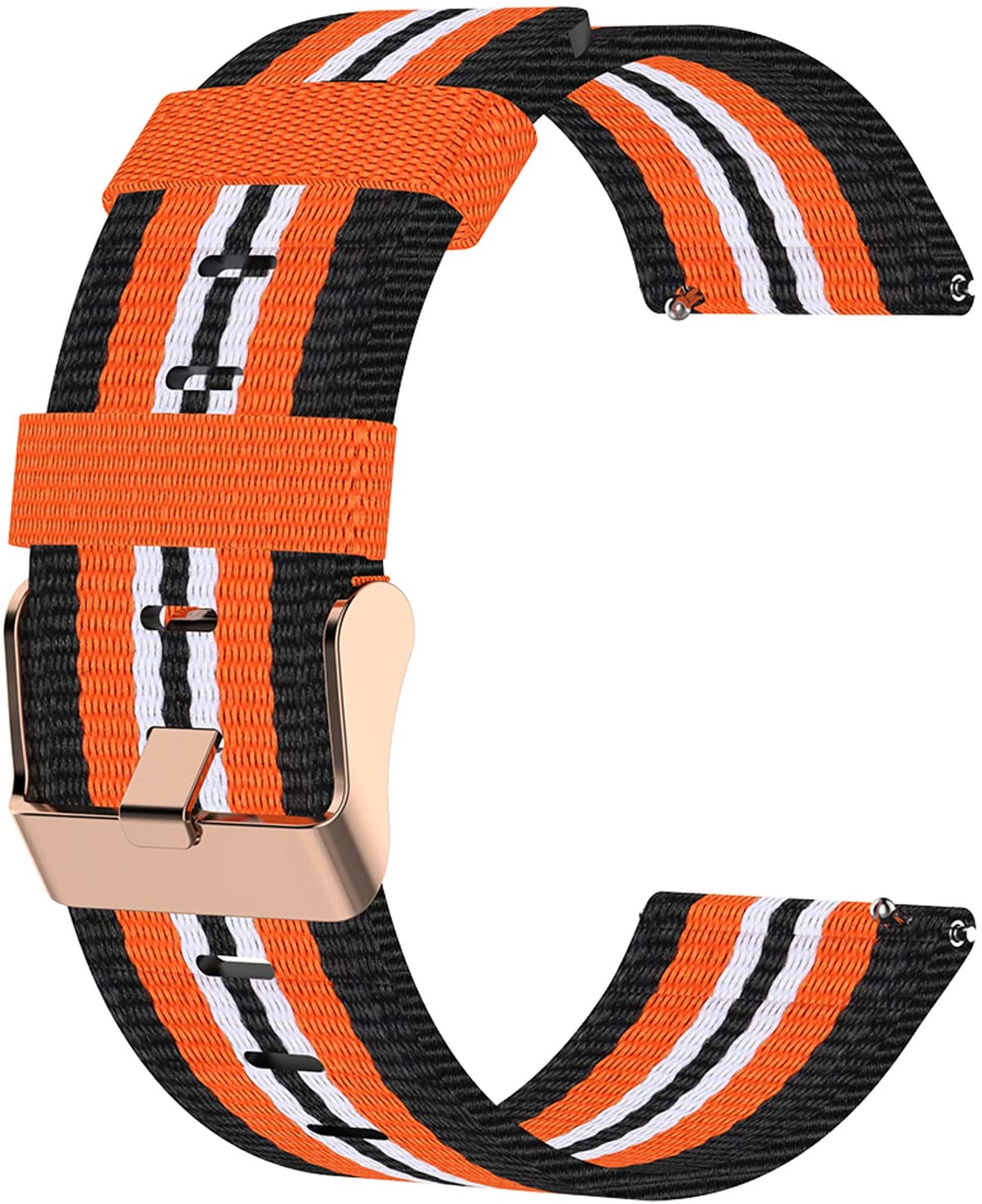 Garmin Venu 2 Plus Nylon Strap (Black/Orange)