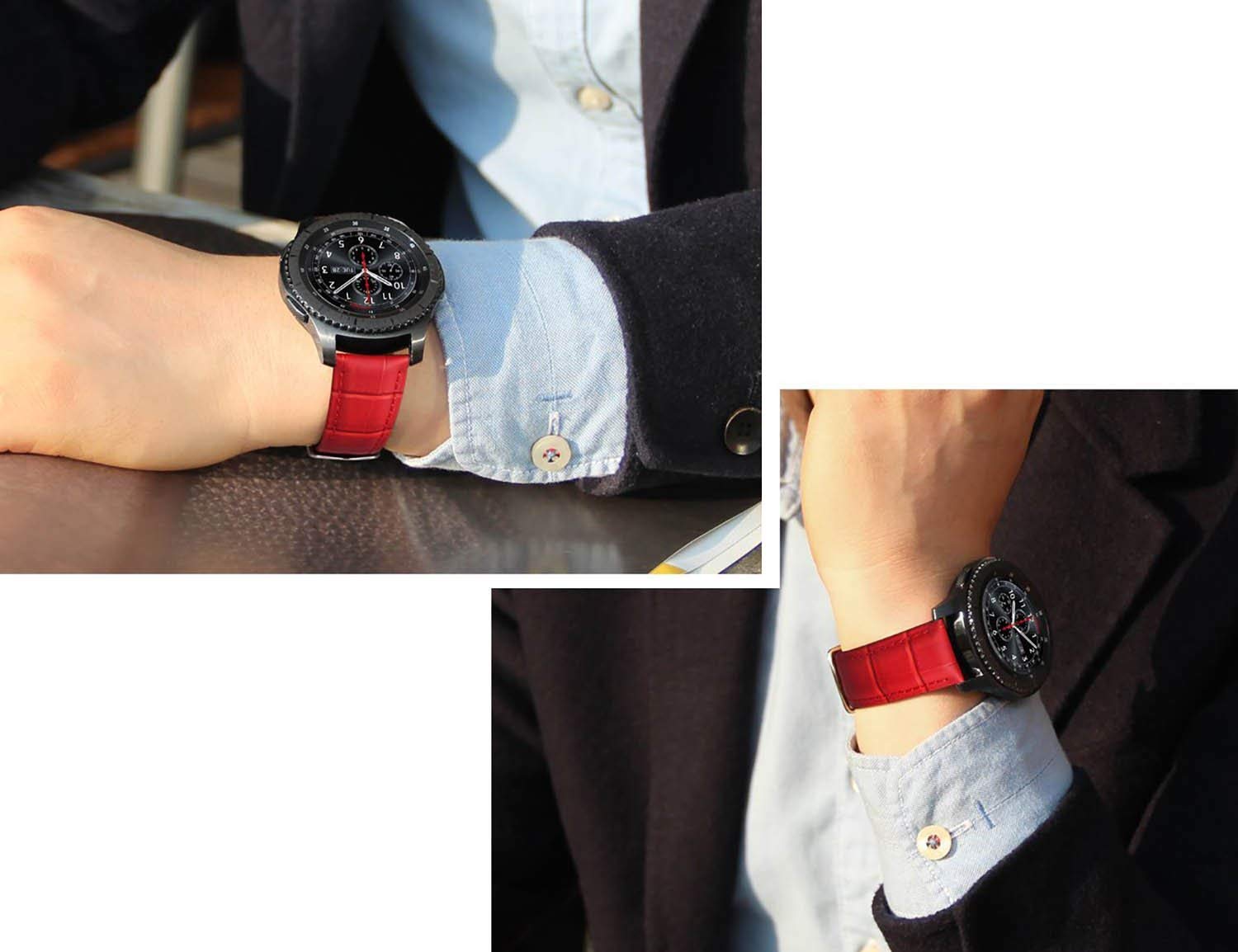 Samsung Galaxy Watch 4 Classic Strap PU Leather (Red)