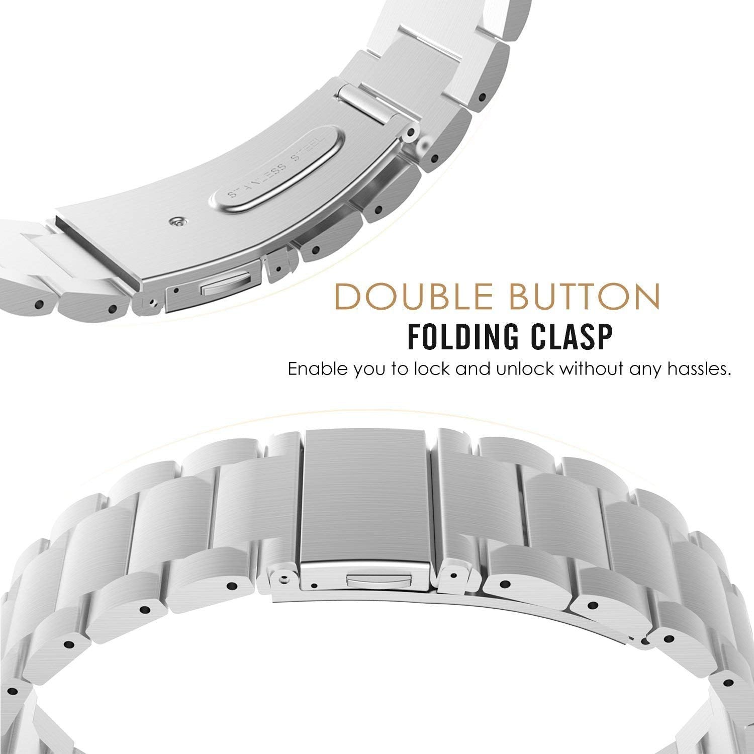 Samsung Galaxy Watch 4 Strap Steel Hocolike (Silver)