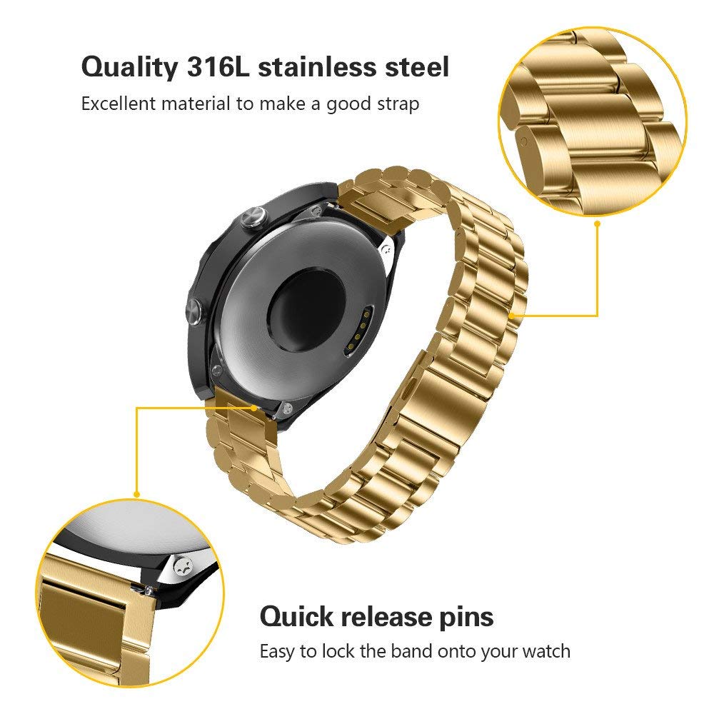 Samsung Galaxy Watch 4 Strap Steel Hocolike (Gold)