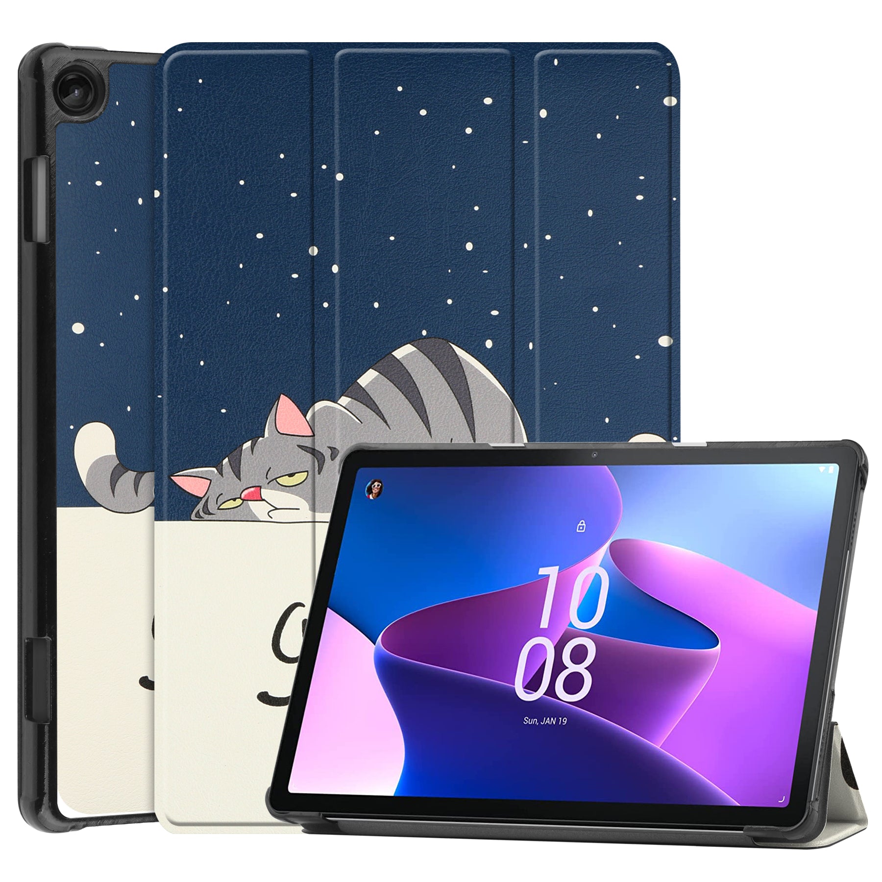 Lenovo Tab M10 (3rd Gen) TB328 Designer Tri-Fold Case (LazyCat)
