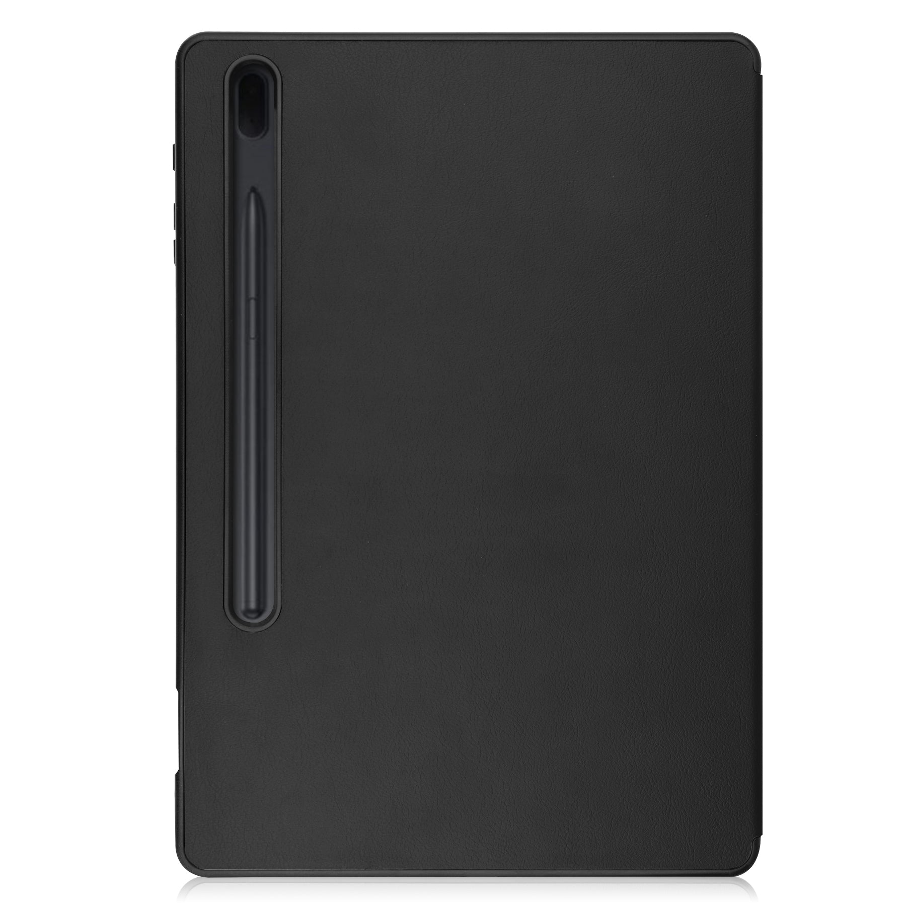 Samsung Tab S8+ Case Tri-Fold Pen Holder (Black)