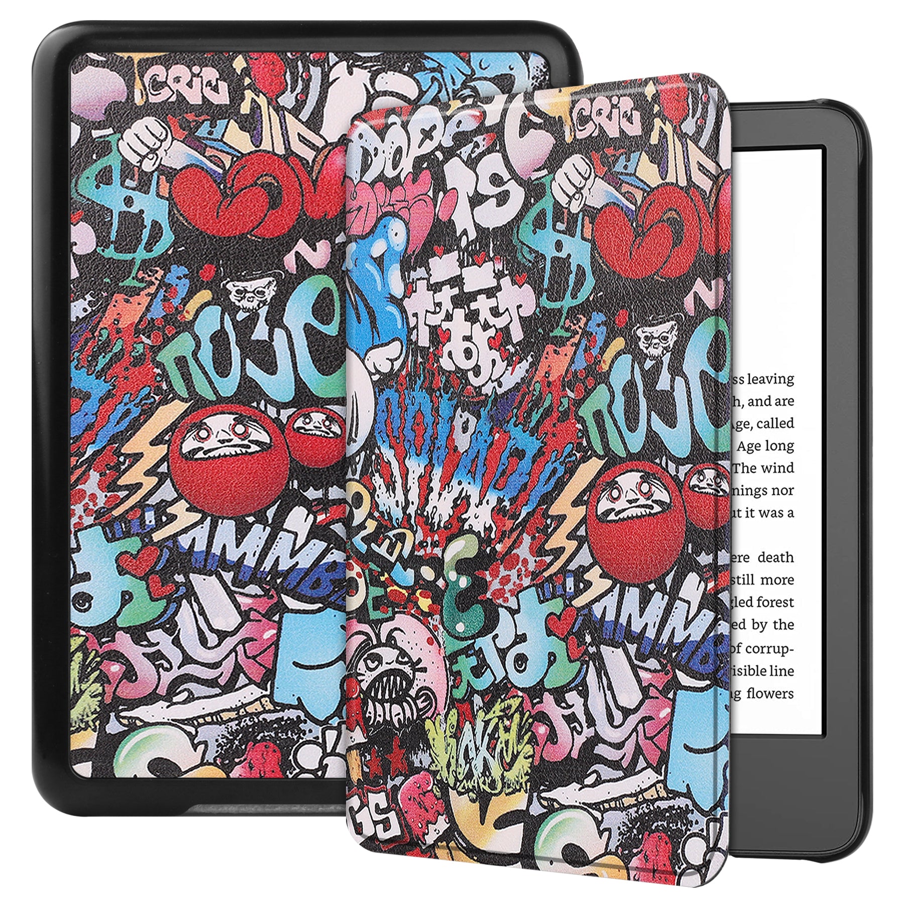 Kindle Touch 6" (11th Gen 2024) Designer Folio Case [Graffiti]