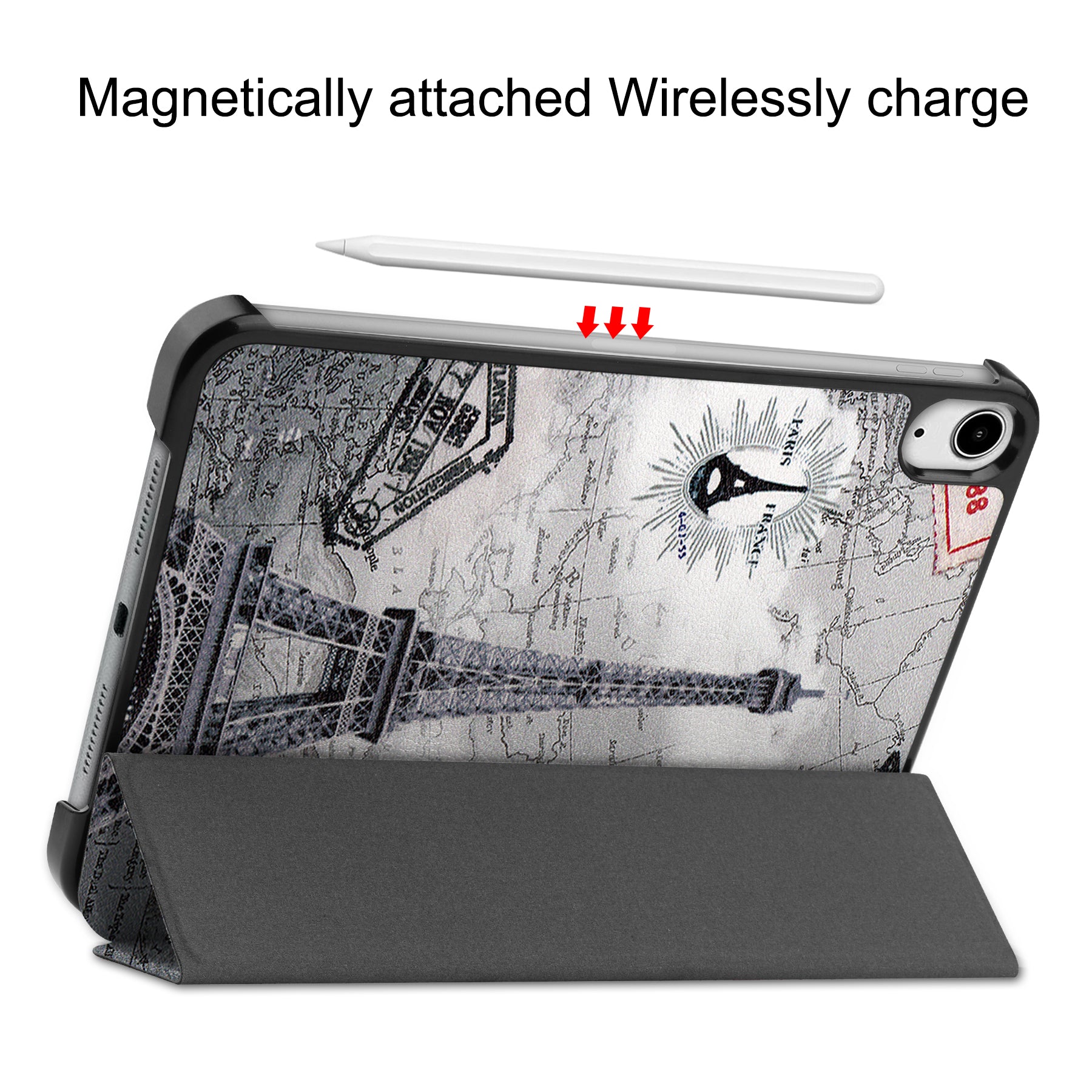 iPad Mini 7 (A17 Pro 2024) Designer Tri Fold Case [EiffelTower]