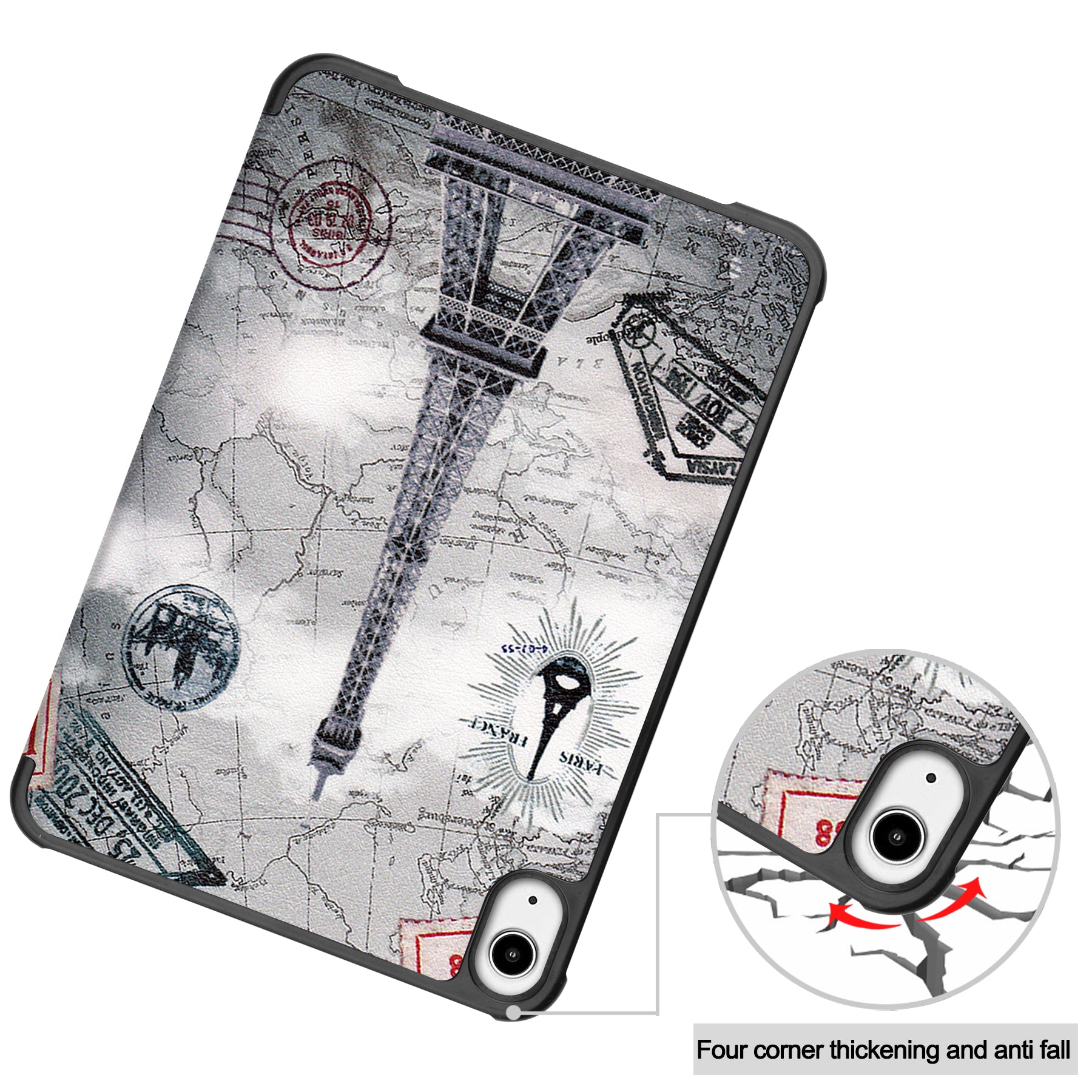 iPad Mini 7 (A17 Pro 2024) Designer Tri Fold Case [EiffelTower]