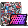 iPad Mini 7 (A17 Pro 2024) Designer Tri Fold Case [Graffiti] - Graffiti