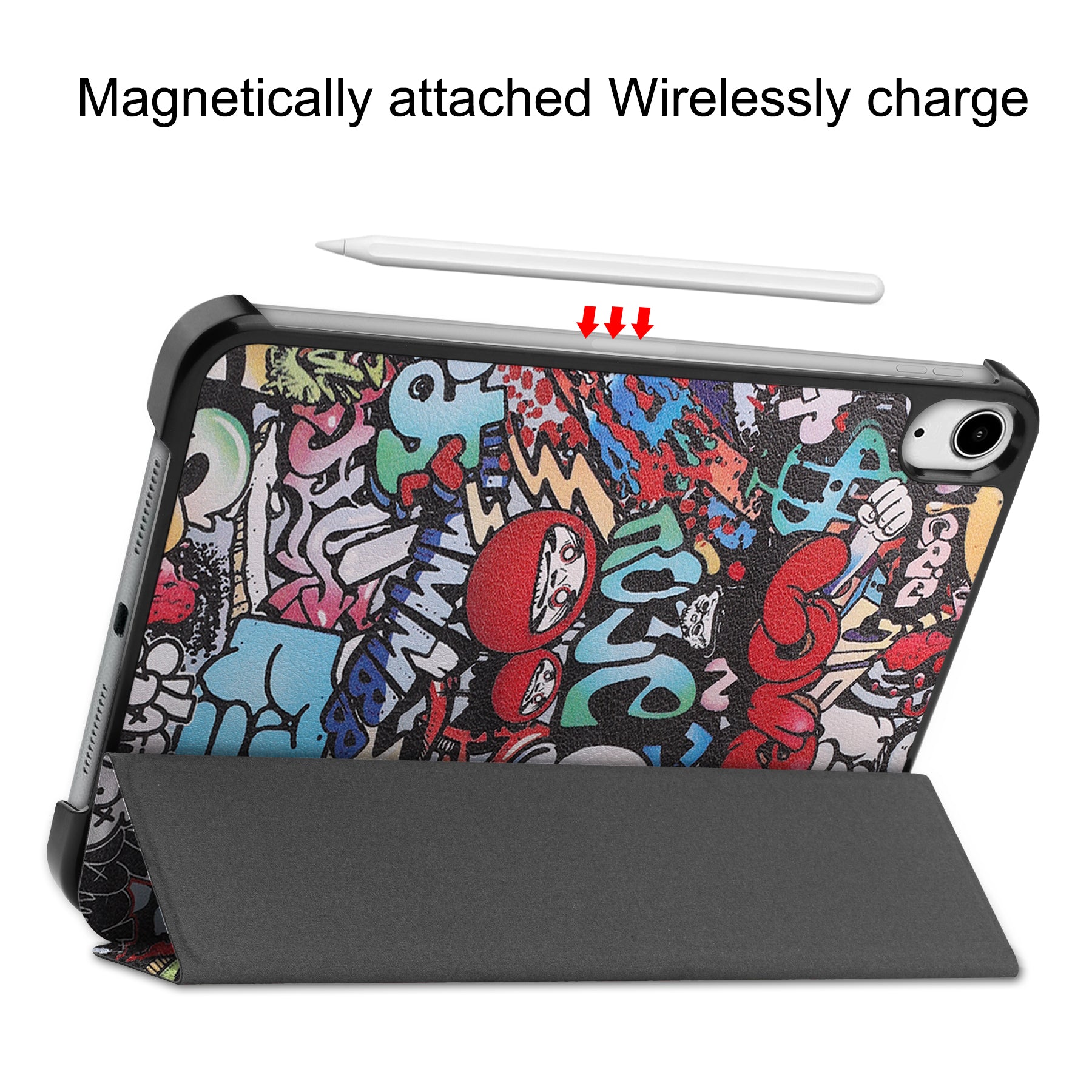 iPad Mini 7 (A17 Pro 2024) Designer Tri Fold Case [Graffiti]