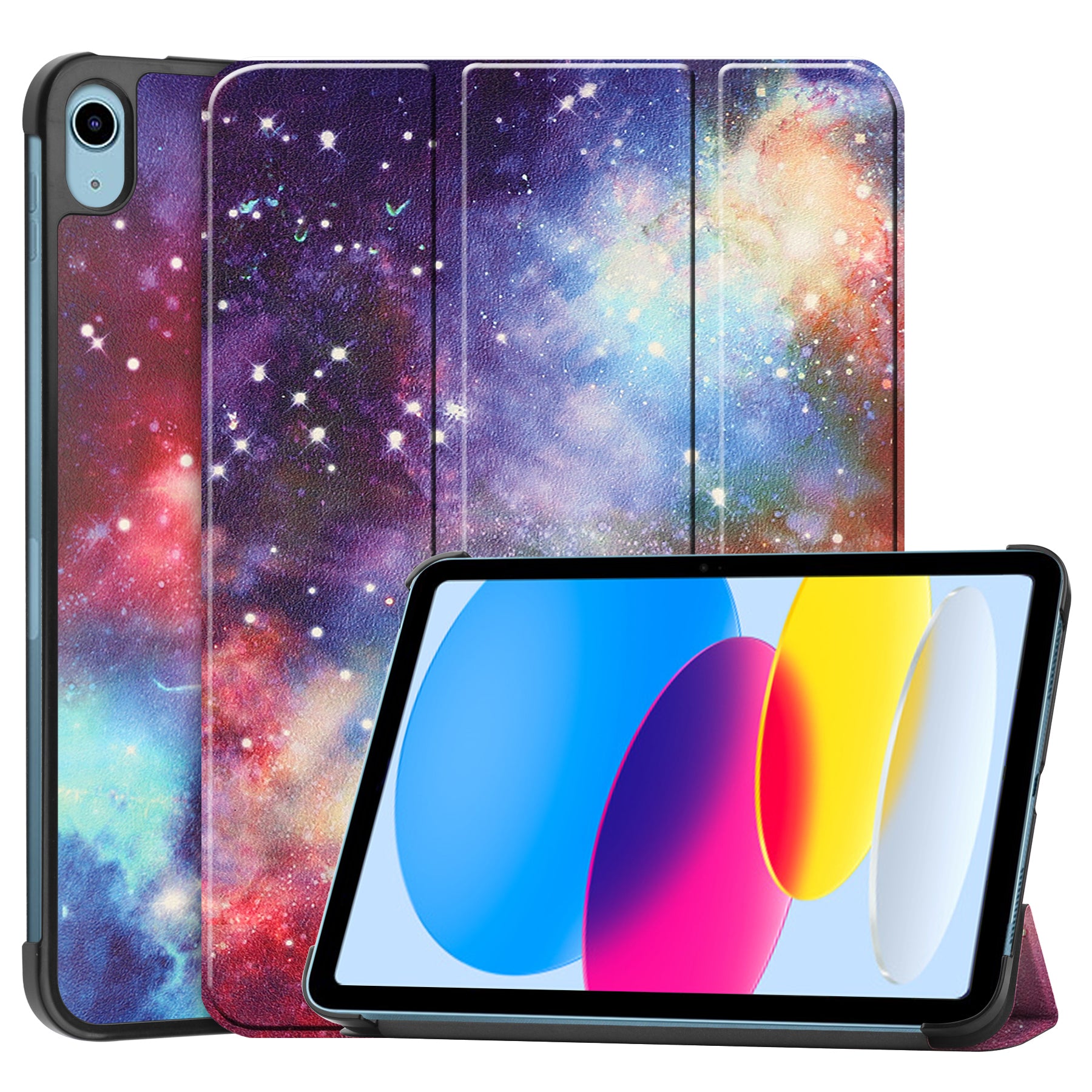 iPad 11 (A16, 2025) Designer Tri Fold Case [Galaxy]