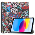 iPad 11 (A16, 2025) Designer Tri Fold Case [Graffiti] - Graffiti