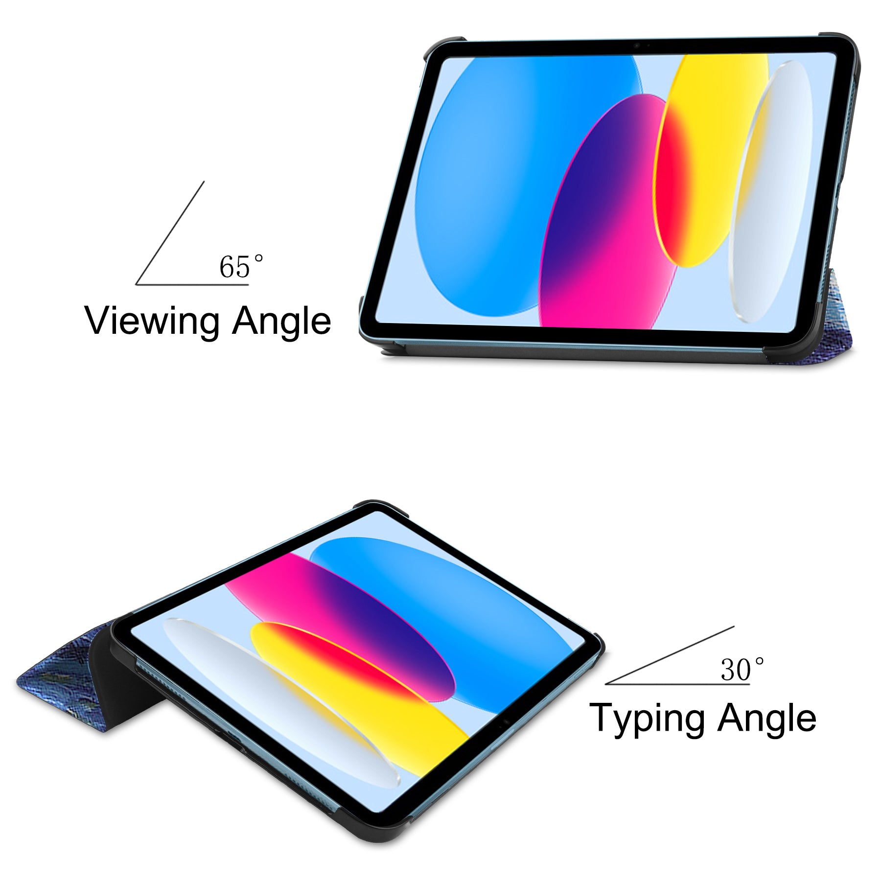 iPad 11 (A16, 2025) Designer Tri Fold Case [StarryNight]