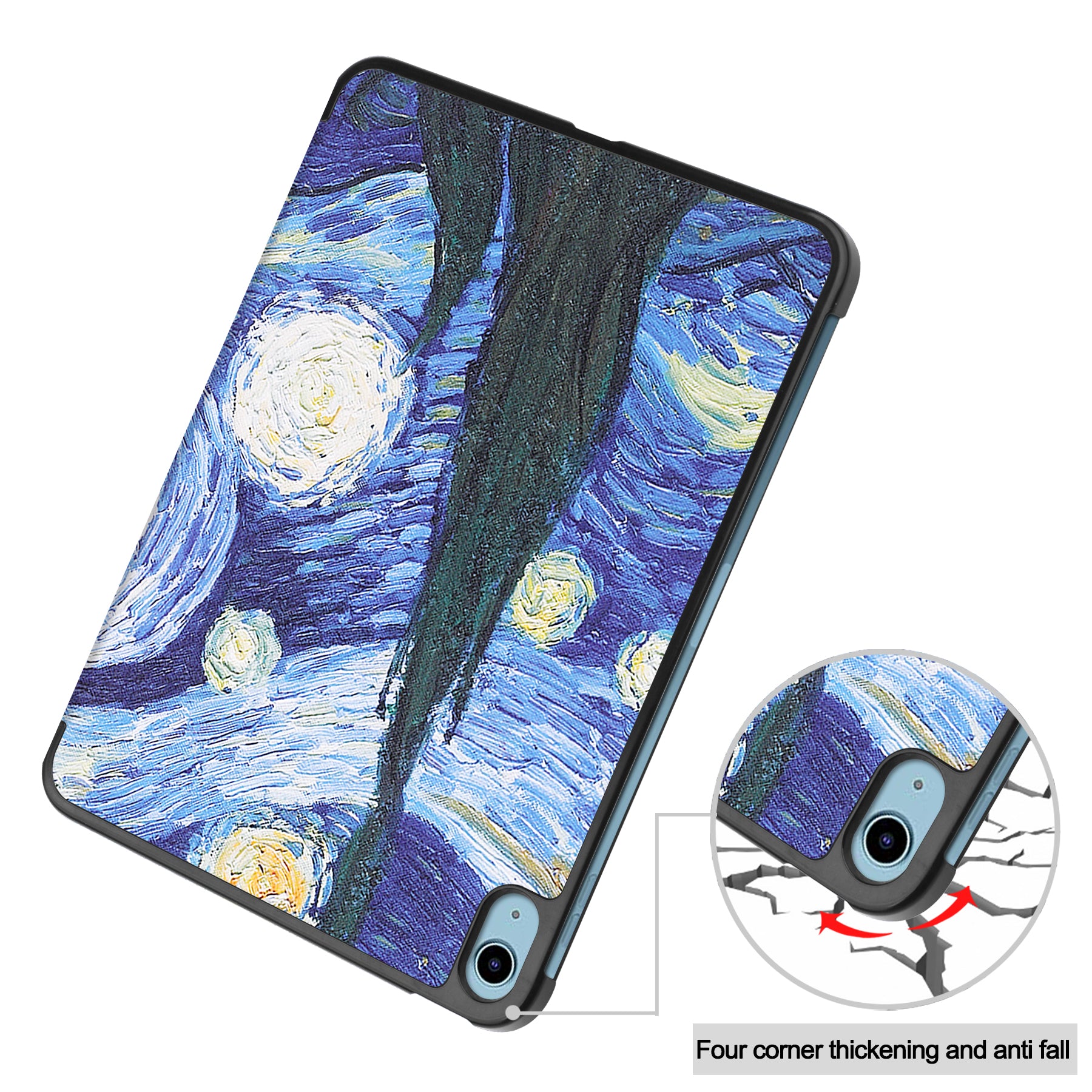 iPad 11 (A16, 2025) Designer Tri Fold Case [StarryNight]