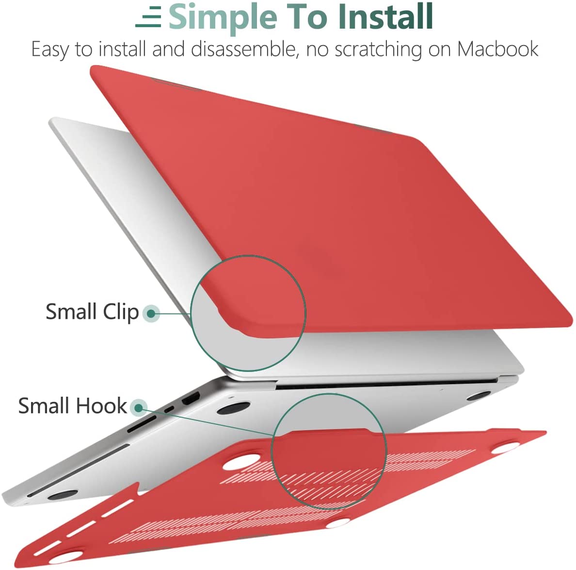MacBook Pro 14" (M4 Max, 2024) A3185 Matte Hard Case [Red]