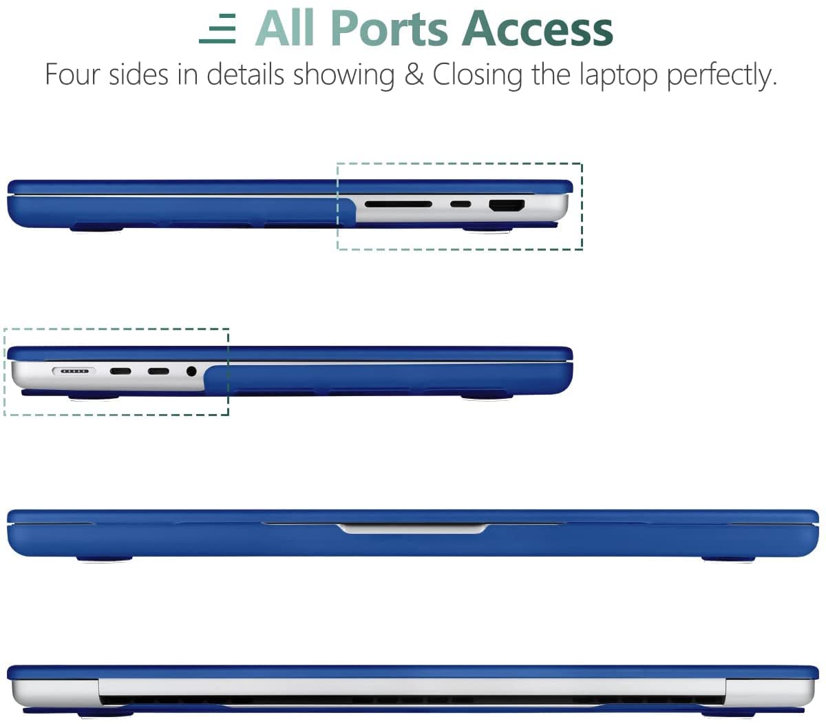 MacBook Pro 14" (M4, 2024) A3112 Matte Hard Case [DarkBlue]