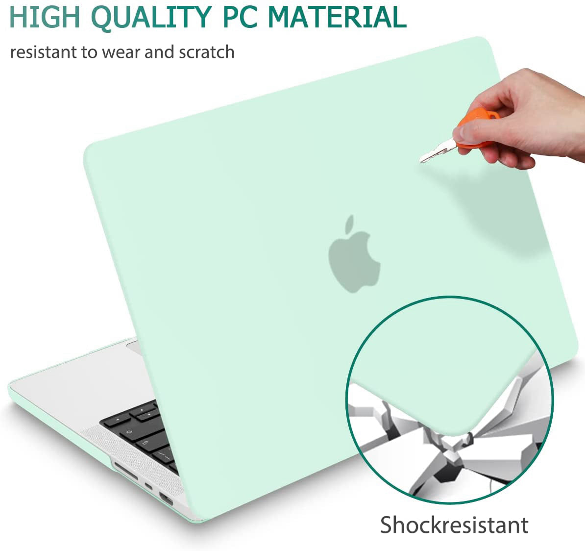 MacBook Pro 14" (M4 Max, 2024) A3185 Matte Hard Case [Turquoise]