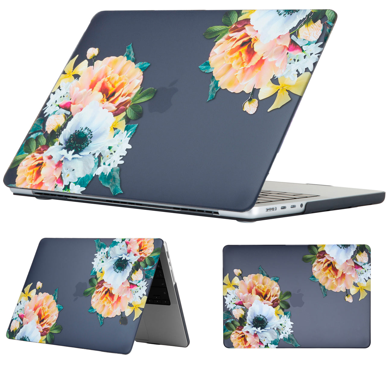 MacBook Pro 14" (M1-M5, 2021-2026) Designer Hard Case (Flower)